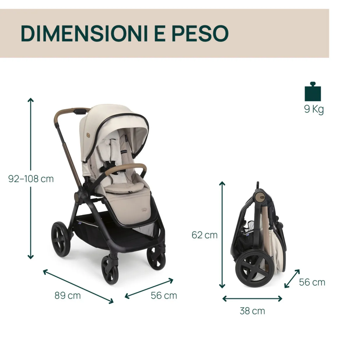 Trio mysa flexi first seat recline (con lullaglide) – chicco