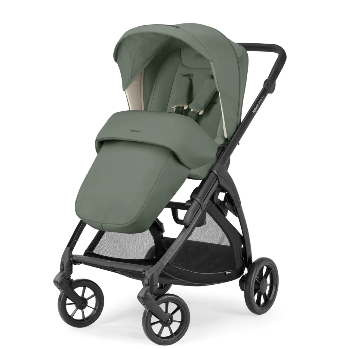 Trio system4 electa darwin – murray green + telaio total black – inglesina