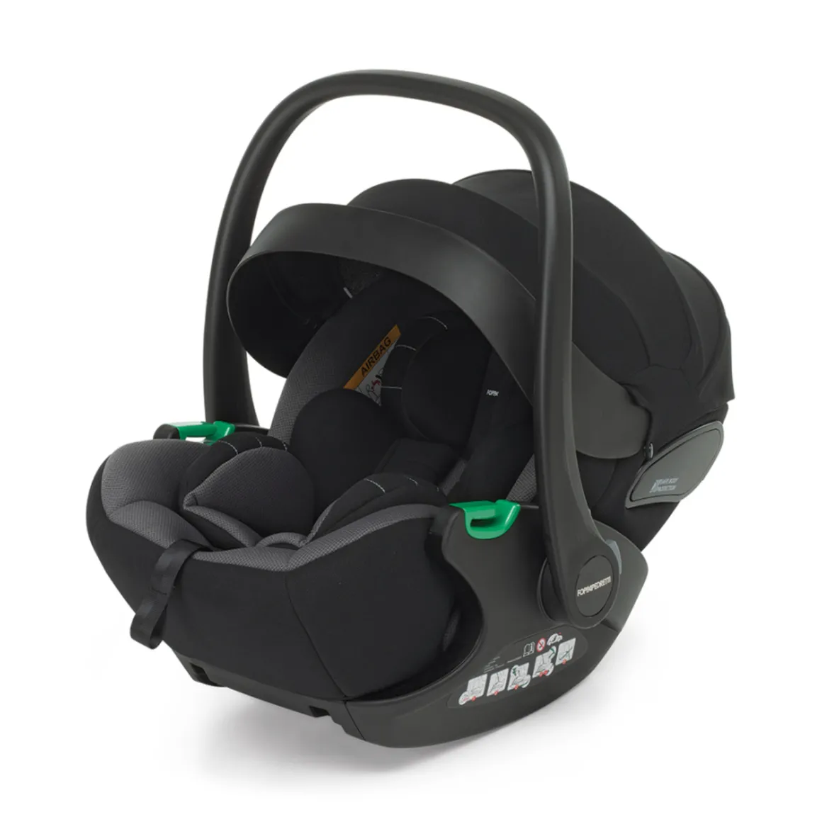 Trio tictoc olive + seggiolino rek black+ adattatore – foppapedretti