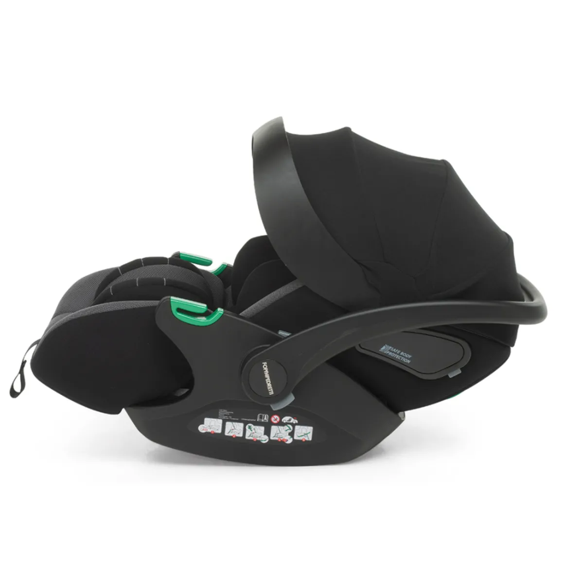 Trio tictoc olive + seggiolino rek black+ adattatore – foppapedretti