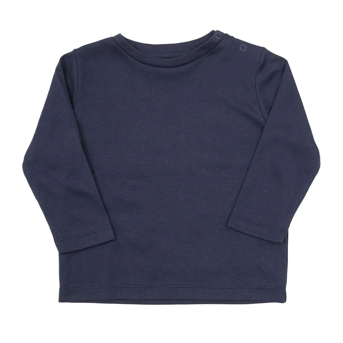 T-shirt basic manica lunga bimbo blu scuro