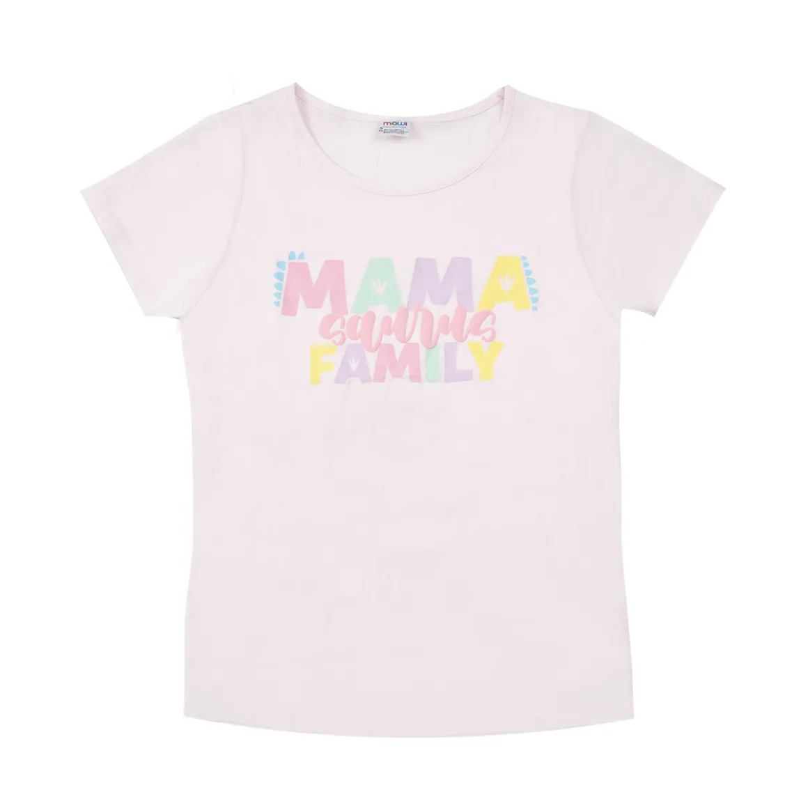 T-shirt jersey bimba rosa stampata