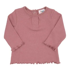 T-shirt manica lunga bimba rosa antico