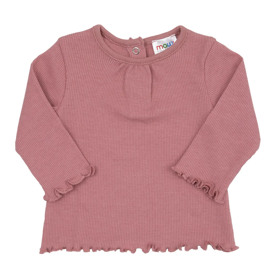 T-shirt manica lunga bimba rosa antico