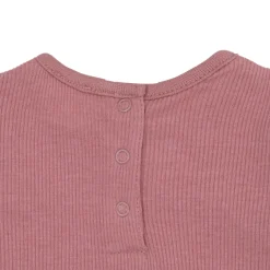 T-shirt manica lunga bimba rosa antico