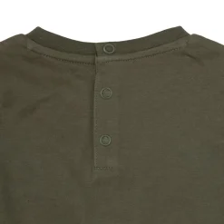 T-shirt manica lunga bimbo verde stampata