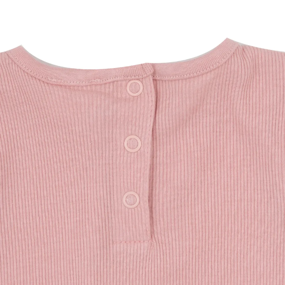 T-shirt manica lunga da bambina rosa costina