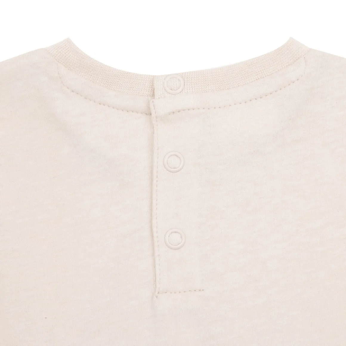 T-shirt maniche lunghe bimbo panna stampata