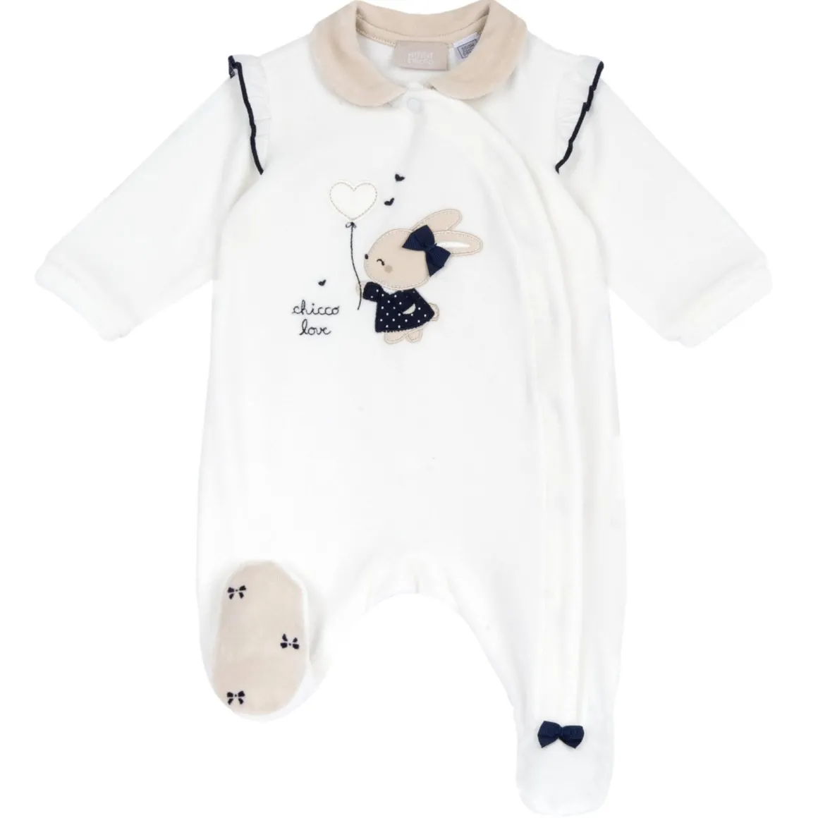 Tutina aperta davanti con coniglietta – chicco