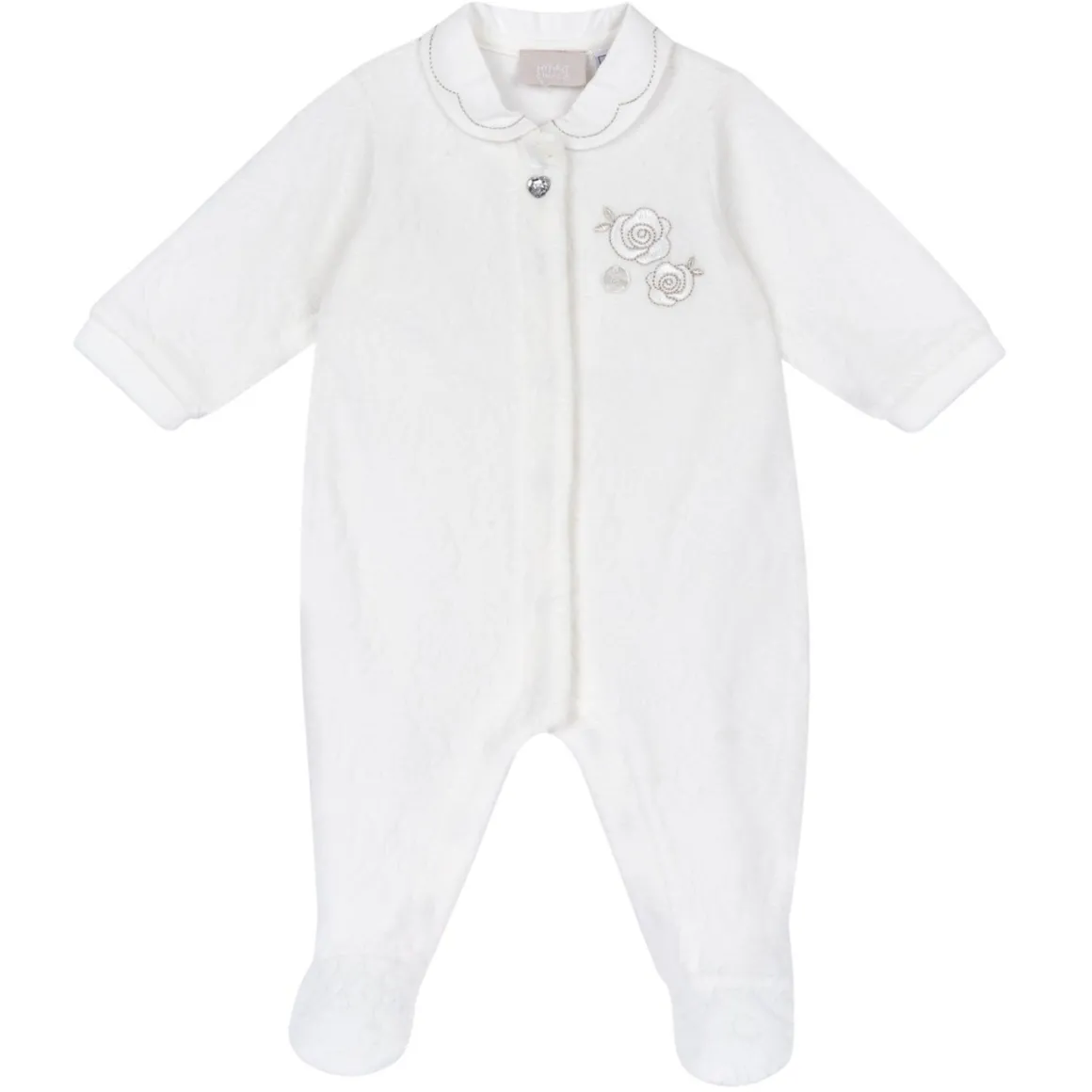 Tutina aperta davanti con roselline – chicco