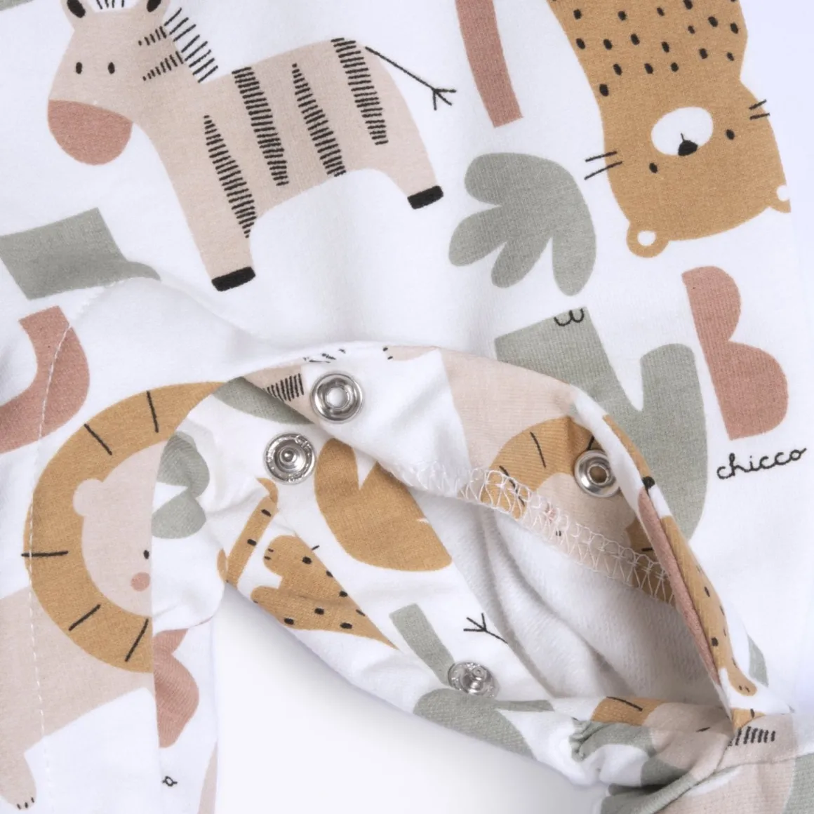 Tutina aperta entrogamba all over giungla – chicco