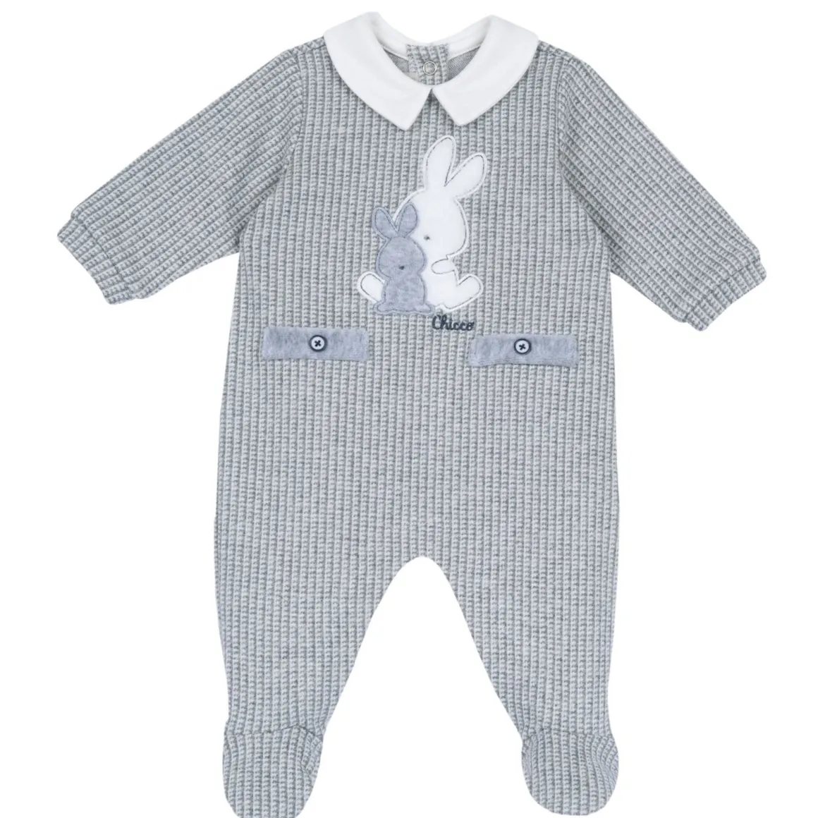 Tutina aperta entrogamba con coniglietti – chicco