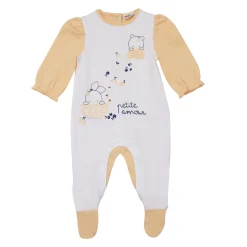 Tutina bimba bianco/giallo animaletti