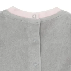 Tutina ciniglia bimba grigio-verde