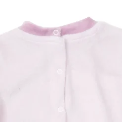 Tutina ciniglia bimba rosa chiaro stampata