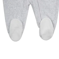 Tutina ciniglia con cappuccio bimba grigia “orsetto”