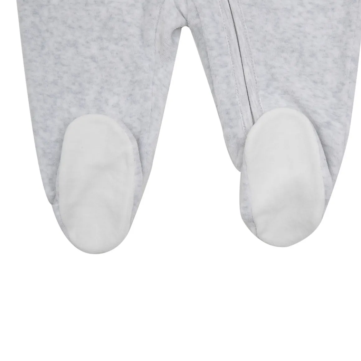 Tutina ciniglia con cappuccio bimba grigia “orsetto”