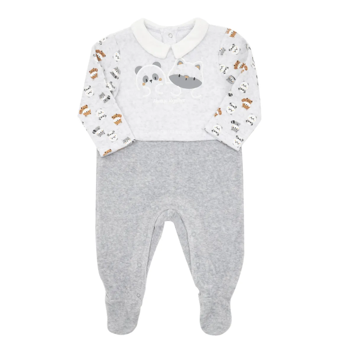 Tutina ciniglia grigia bimbo “animaletti”