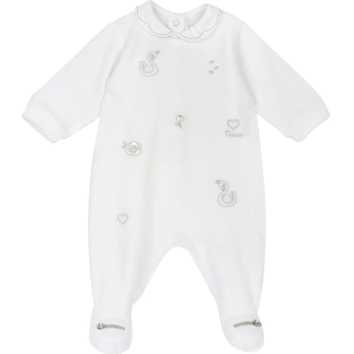 Tutina con apertura patello con piccoli cigni – chicco