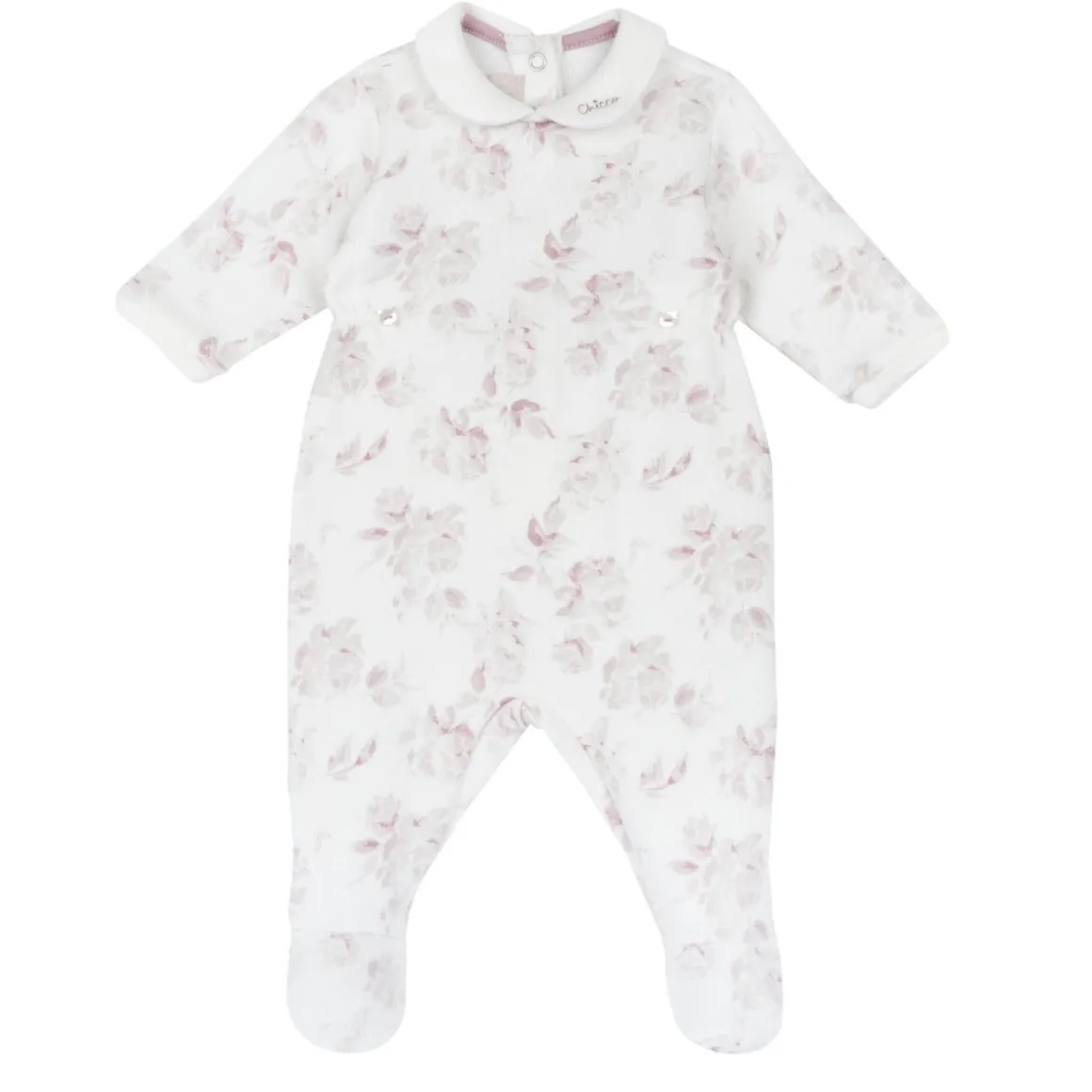 Tutina con apertura patello con roselline – chicco