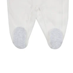 Tutina da bambina panna “orsetto love” apertura frontale