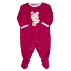 Tutina da bambina rossa “orsetti”