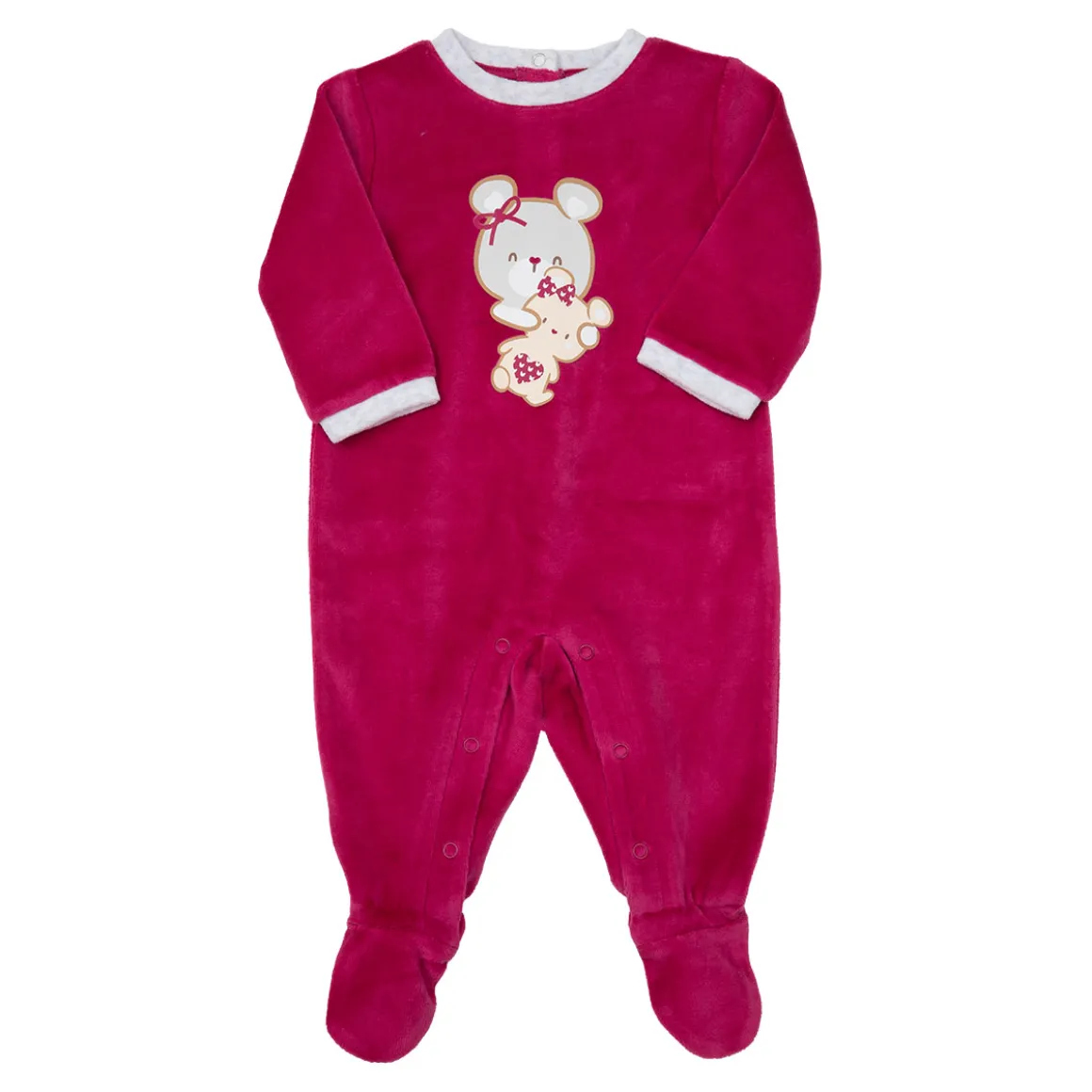 Tutina da bambina rossa “orsetti”