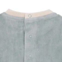 Tutina di ciniglia bimbo verde stampa orso/cane