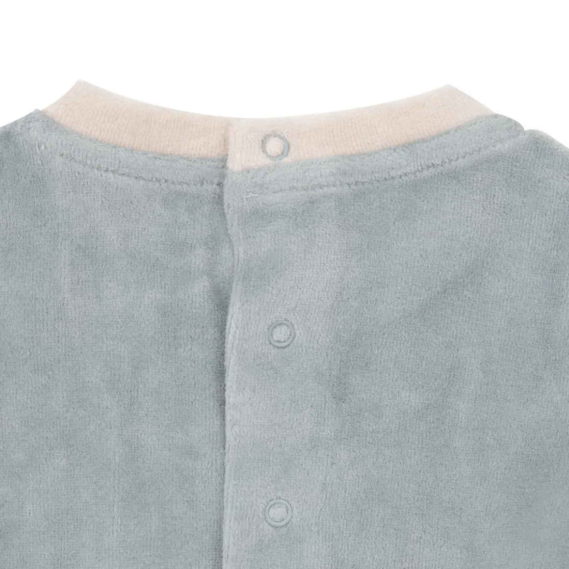 Tutina di ciniglia bimbo verde stampa orso/cane