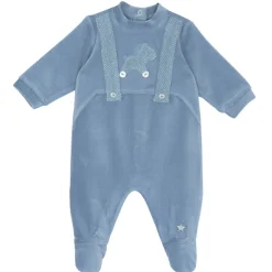 Tutina girocollo in ciniglia a coste con cavallino – chicco