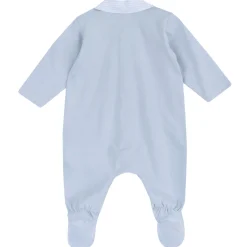 Tutina in cotone leggero, con apertura frontale ed entrogamba, ideale per primavera e autunno