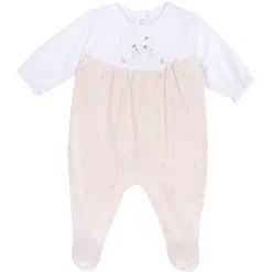 Tutina in cotone leggero, ideale per primavera e autunno con apertura sulla schiena ed entrogamba