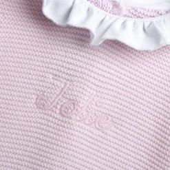 Tutina in tricot, ideale per primavera e autunno con apertura sulla schiena ed entrogamba