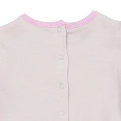 Tutina interlock bimba beige con stampa “gattina”