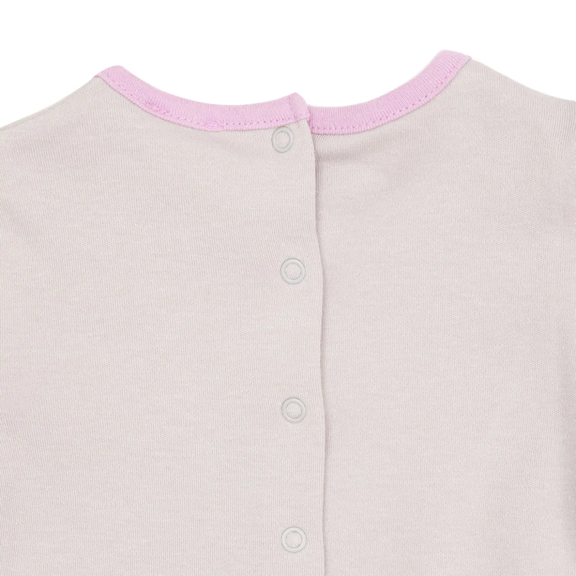 Tutina interlock bimba beige con stampa “gattina”