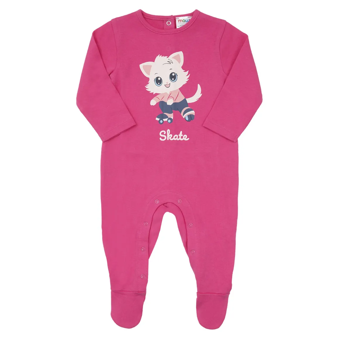 Tutina interlock bimba fucsia stampata