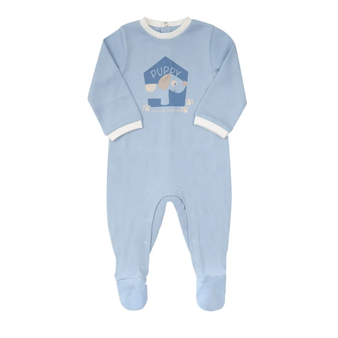 Tutina interlock bimbo azzurra