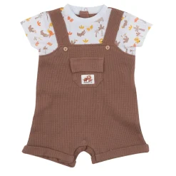 Tutina salopette bimbo marrone