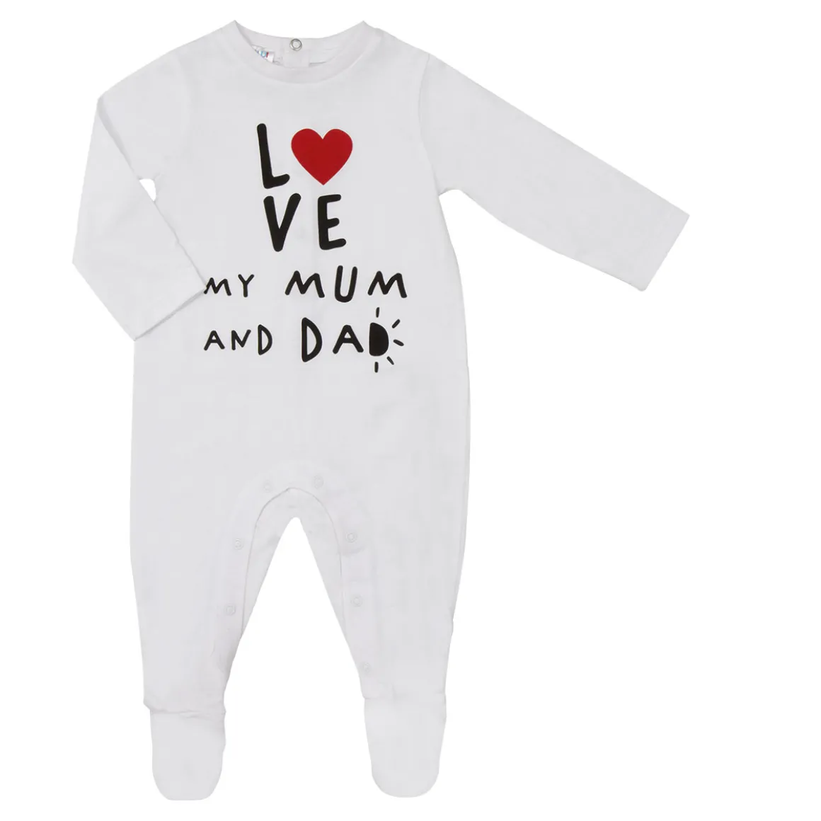 Tutina unisex bianca semplice