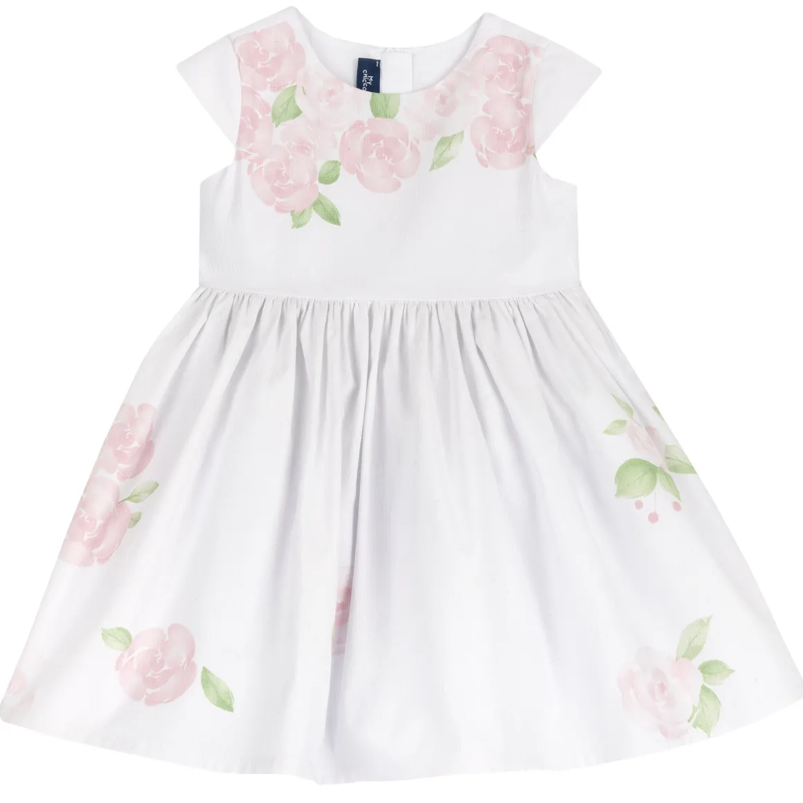 Vestito a maniche corte elegante, in cotone