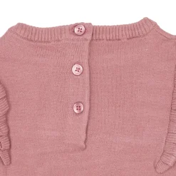 Vestito tricot bimba rosa antico